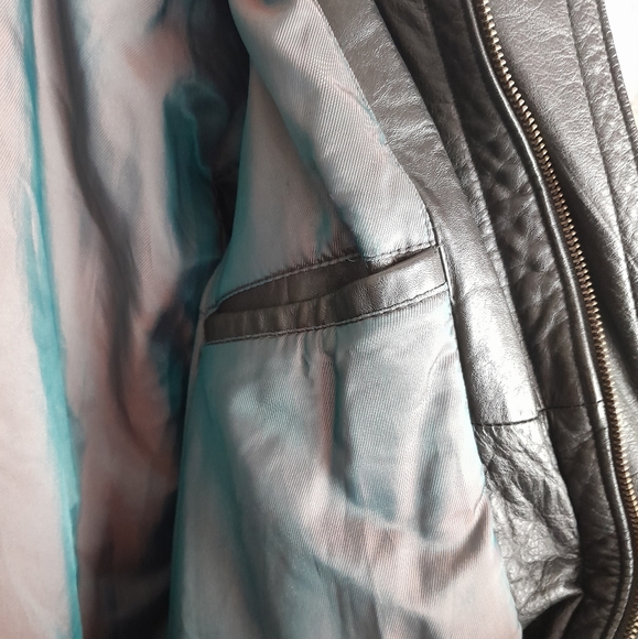 💥 EUC Men's Midway Genuine Leather Jacket, Medium - Picture 10 of 11